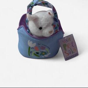 Douglas Sassy Pet Saks Blue and Purple Carrier
